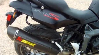 Modded BMW K1300S with CF Full Akrapovic System [upl. by Harbison]