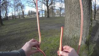 How to tie a Bowline  Arborist knot tying [upl. by Noyar559]