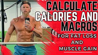 How to calculate your calories and macros to lose fat and build muscle [upl. by Hanway129]