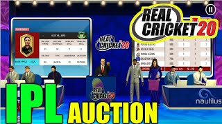 RCPL AUCTION IN REAL CRICKET 20  IPL AUCTION 2021 [upl. by Durham]