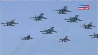 Russia TV  Russia Victory Day Parade 2013  Full Air Force Segment 1080p [upl. by Shiller]