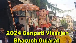 quotBharuch Ganpati Visarjan 2024  Vibrant Celebrations in Gujarat  thamlenquot [upl. by Ahsinev906]