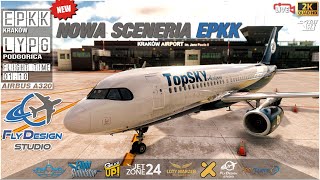 🔴 NOWA SCENERIA EPKK 🔴 Kraków EPKK  LYPG Podgorica  VATSIM  MSFS [upl. by Ahsilam]