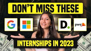 Best Internship Opportunities of 2023  Top 7 Internships for College Students [upl. by Brandtr]