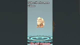 Growlithe evolves into Arcanine Pokemon go  Fire type pokemonevolvegrowlitheashshortsviral [upl. by Ardeha508]