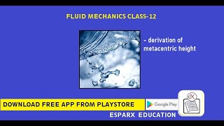 Fluid Mechanics  12  Derivation of Metacentric Height [upl. by Tnek471]