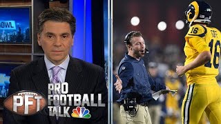 Sean McVay getting most out of Jared Goff Rams offense I Pro Football Talk I NBC Sports [upl. by Hayikat]