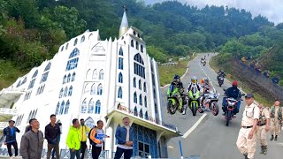 Thunderous Ride to Glory Chakhesang Bikers Escort to Asias Biggest Church [upl. by Bohannon401]