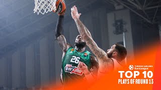 Top 10 Plays  Round 13  202324 Turkish Airlines EuroLeague [upl. by Zrike]