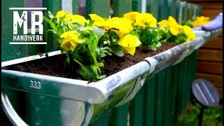 Blumenkasten aus Dachrinne einfach selber bauen  MrHandwerk [upl. by Htebazileyram]