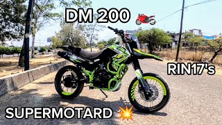 DM 200 SUPERMOTARD ¿CÓMO MODIFICARLA MODIFICACIONES Y DETALLES ISAIASICK MOTOVLOG [upl. by Ydnal]