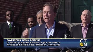 Governor Lamont proposes cutting income taxes for the middle class and working families [upl. by Hnid]