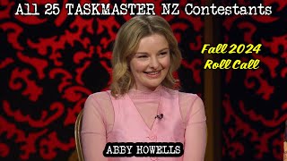 TASKMASTER NZ All Series 15 Contestants Roll Call as of Sept 2024 [upl. by Acnaib195]