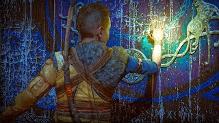 Atreus shows Kratos amp Mimir the prophecy of Ragnarok  God of War Ragnarok 4K ULTRA HD GOW [upl. by Nnayllehs]