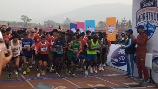 pokhara international marathon 2024 live [upl. by Ahsiadal]