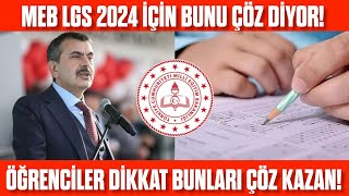 LGS 2024 MEB bunu çöz diyor Çözen KAZANIR Öğrenciler dikkat Son 6 gün [upl. by Halfon]