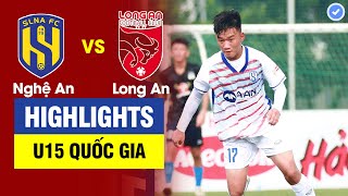 Highlights U15 SLNA vs U15 Long An  Đôi công nghẹt thở  Sao nhí SLNA kết liễu đẳng cấp [upl. by Bandler508]