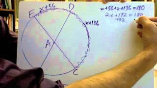 Central angles and arc measures Semicircles or Half Circles [upl. by Ravel813]