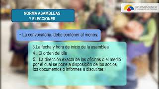 Norma para la regulación de Asambleas Generales y elecciones de representante [upl. by Bernadette]