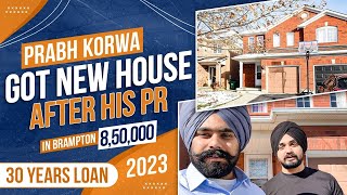 Buy New House in Brampton Canada  2023  PrabhKorwa 8 Lakh Dollar House Tour in Brampton [upl. by Ahseinod]