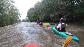 Whitewater Kayaking Olentangy River 2k cfs [upl. by Nigen]