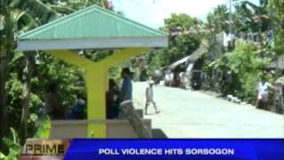 Poll violence hits Sorsogon [upl. by Rosenwald]