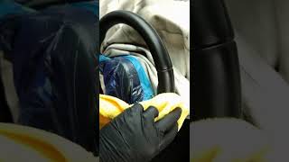 BMW Black Leather Steering Wheel DIY Restoration  Geist  leathercarecom [upl. by French]