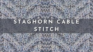 How to Knit the Staghorn Cable Stitch Knitting Pattern  Knitting Stitch Pattern  English Style [upl. by Argent686]