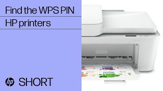 How to find the WPS PIN to complete printer setup  HP Support [upl. by Pegeen]