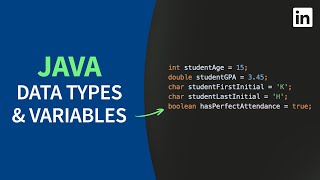 Java Tutorial  Basic data types and variables [upl. by Yznel]