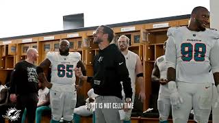 FULL MIKE MCDANIEL LOCKER ROOM SPEECH AFTER WEEK 15 WIN AGAINST NEW YORK JETS  MIAMI DOLPHINS [upl. by Agbogla961]