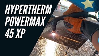 Hypertherm Powermax 45 XP Unboxing amp First Cut Test [upl. by Merilee445]