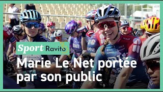 Cyclisme féminin  une journée en course avec Marie Le Net et la FDJSuez [upl. by Anyahc]