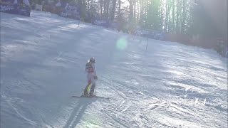 Mikaela Shiffrin DNF Zagreb Slalom Run 1  2016 [upl. by Ahseile]