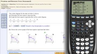 Least Squares Regression Line on the TI83 TI84 Calculator [upl. by Tengdin488]