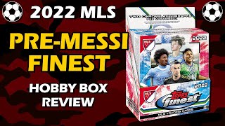 2022 Topps Finest MLS Hobby Box Soccer Review [upl. by Nemrac]