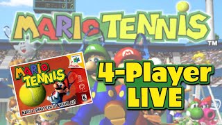 Mario Tennis Nintendo 64  LIVE  gogamego [upl. by Hserus]