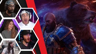 Lets Players Reaction To God amp Bear Vs Two Valkyries  God Of WarRagnarök [upl. by Akiehs]