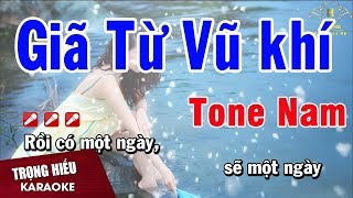 Karaoke Giã Từ Vũ Khí Tone Nam Nhạc Sống  Trọng Hiếu [upl. by Atinev933]