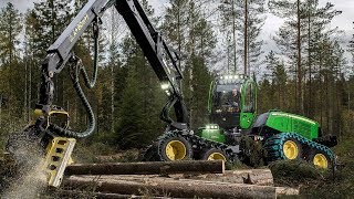 John Deere 1170G 8W  la procesadora para las grandes pendientes [upl. by Heisser]