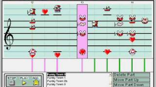 Funky Town in Mario Paint Composer [upl. by Noryb]