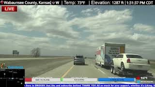 Kansas Storm Chase  Live Stream Archive [upl. by Fortunia343]