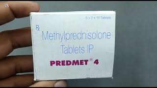 Predmet 4 Tablet  Methylprednisolone Tablets Ip uses  Predmet 4mg Tablet uses side effects benefit [upl. by Nehte865]