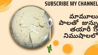 Cooking Part  6 How to make Junnu  జున్ను ఎలా తయారుచేయాలి [upl. by Jefferson]