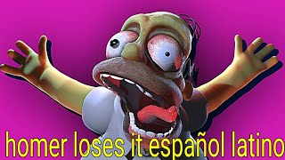 homer loses it doblaje español latino [upl. by Resor]