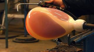 Glass blowing Kosta Boda Sweden film of Wiebe Schipmolder 62016 HD [upl. by Ater]