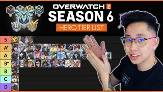 Overwatch 2  SEASON 6 Invasion Hero Tier List [upl. by Bette]