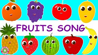 Fruits Song  Toddler Rhymes  Educational Kids Song  Bindis Music amp Rhymes [upl. by Lahcsap724]