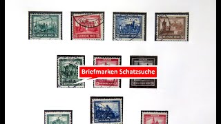 Briefmarken wertvoll Schatzsuche in einer Sammlung Deutsches Reich  Weimarer Republik [upl. by Ecadnarb848]