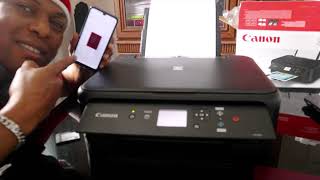 HOW TO CONNECT TO WIFI PRINT AND SCAN ON CANON TS5150 WITH SMARTPHONE [upl. by Ajiat893]